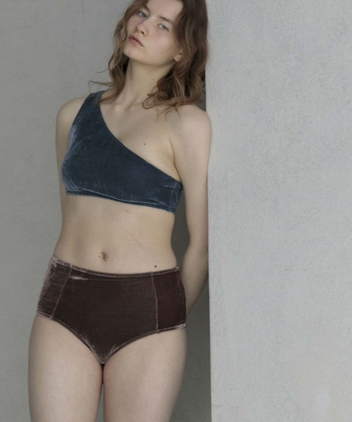 URBAN RESEARCH(アーバンリサーチ)の「Swim URBAN RESEARCH スイム ベロアハイウエストショーツ(水着・レディース・ブルー/ブラウン・SMALL/MEDIUM)」の13枚目の写真