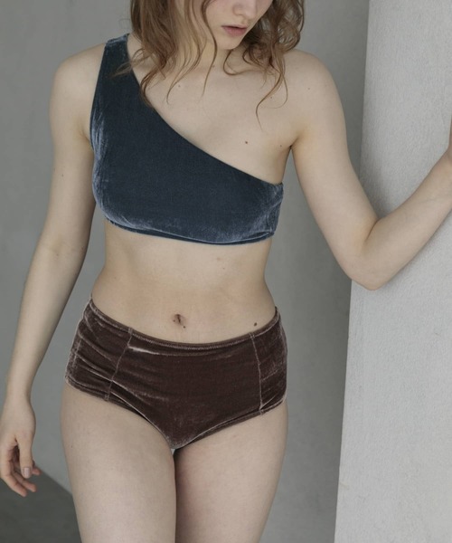 URBAN RESEARCH(アーバンリサーチ)の「Swim URBAN RESEARCH スイム ベロアハイウエストショーツ(水着・レディース・ブルー/ブラウン・SMALL/MEDIUM)」の14枚目の写真