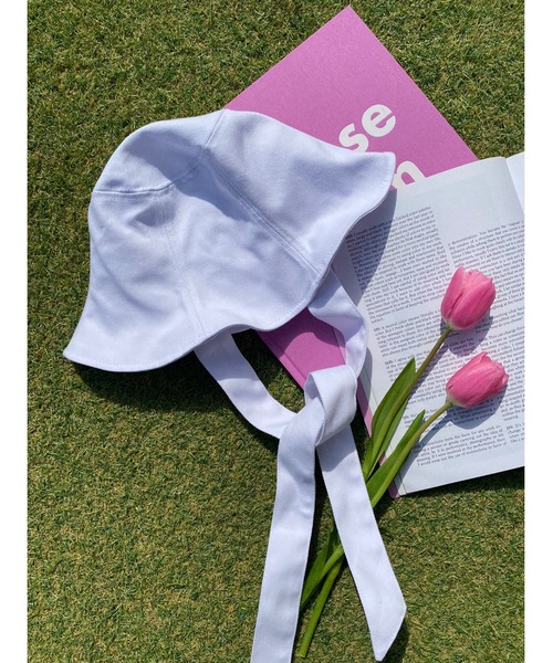 WC(ダブル シー)の「ストラップフレアハット(ハット・レディース・インディゴブルー/ホワイト/ブラック・FREE)」の1枚目の写真