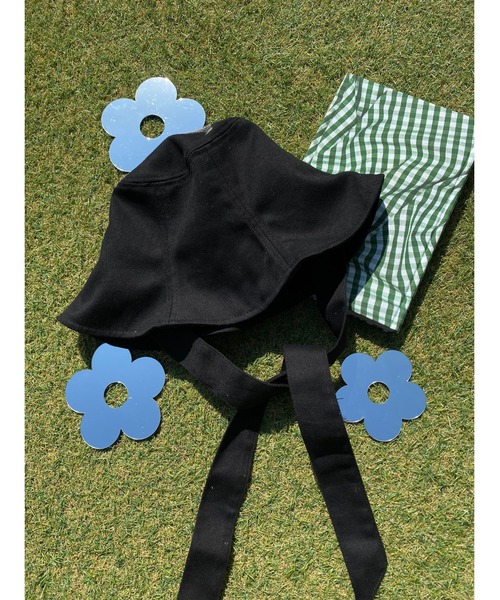 WC(ダブル シー)の「ストラップフレアハット(ハット・レディース・インディゴブルー/ホワイト/ブラック・FREE)」の2枚目の写真