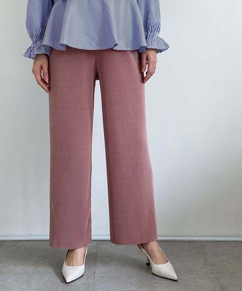 ottilie（オティーリエ）の「プリーツパンツ（その他パンツ・レディース・チャコールグレー/ブラック/ベージュ/サックスブルー/ピンク・FREE）」の20枚目の写真