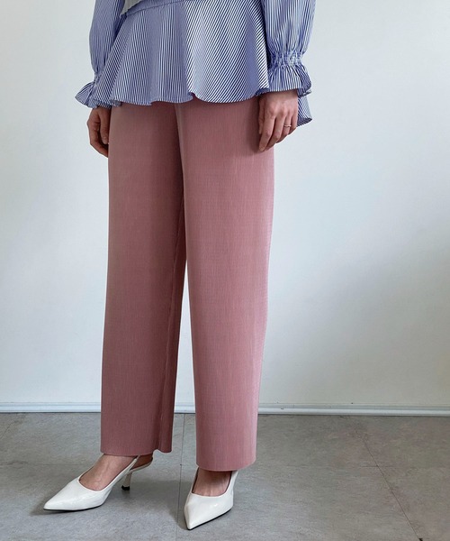 ottilie（オティーリエ）の「プリーツパンツ（その他パンツ・レディース・チャコールグレー/ブラック/ベージュ/サックスブルー/ピンク・FREE）」の21枚目の写真