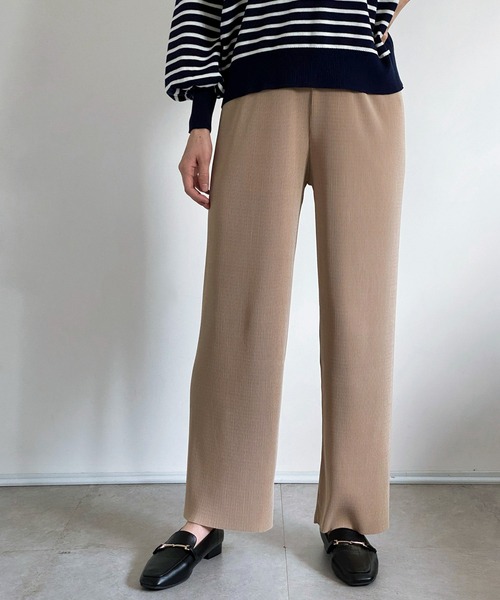 ottilie（オティーリエ）の「プリーツパンツ（その他パンツ・レディース・チャコールグレー/ブラック/ベージュ/サックスブルー/ピンク・FREE）」の12枚目の写真