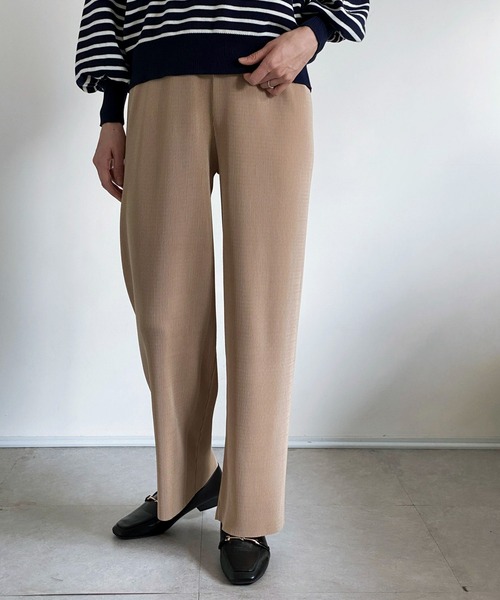 ottilie（オティーリエ）の「プリーツパンツ（その他パンツ・レディース・チャコールグレー/ブラック/ベージュ/サックスブルー/ピンク・FREE）」の13枚目の写真