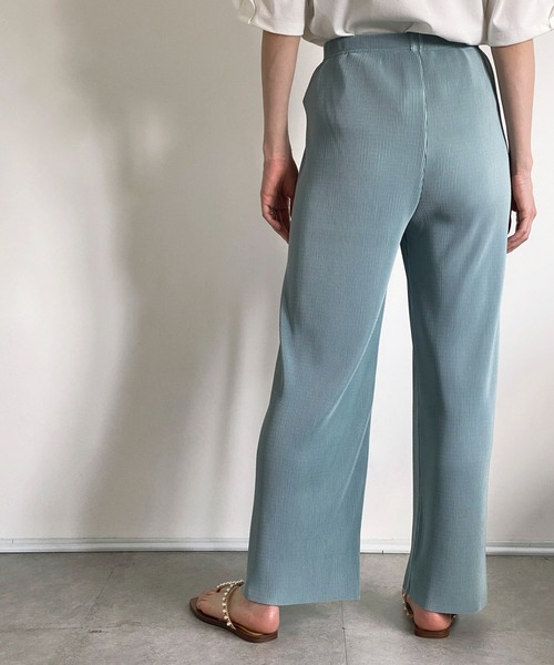 ottilie（オティーリエ）の「プリーツパンツ（その他パンツ・レディース・チャコールグレー/ブラック/ベージュ/サックスブルー/ピンク・FREE）」の19枚目の写真