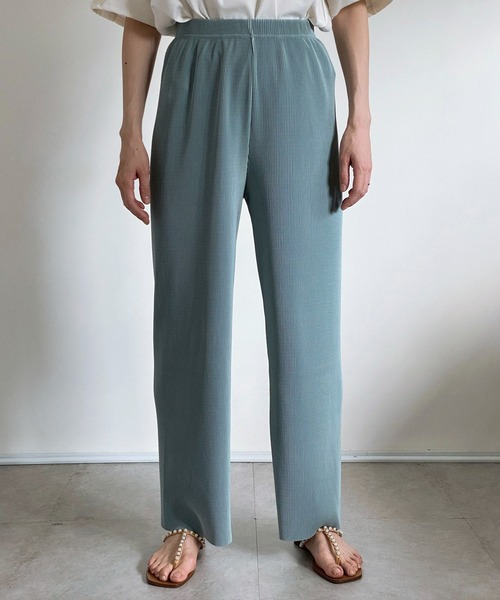 ottilie（オティーリエ）の「プリーツパンツ（その他パンツ・レディース・チャコールグレー/ブラック/ベージュ/サックスブルー/ピンク・FREE）」の15枚目の写真