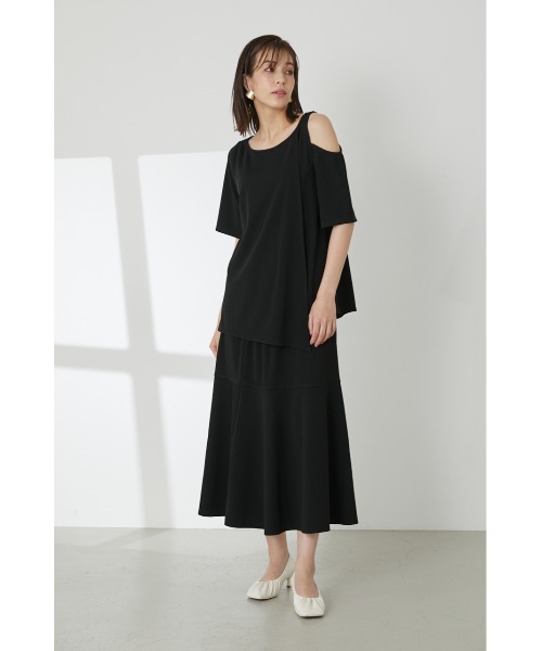 LILIDIA（リリディア）の「ランダムリブアシメTOP（Tシャツ/カットソー・レディース・ライトブラウン/ブラック/ピンク・SMALL/MEDIUM）」の10枚目の写真