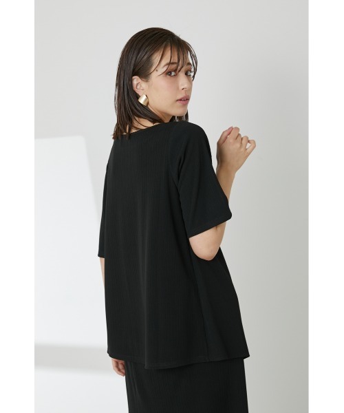 LILIDIA（リリディア）の「ランダムリブアシメTOP（Tシャツ/カットソー・レディース・ライトブラウン/ブラック/ピンク・SMALL/MEDIUM）」の19枚目の写真