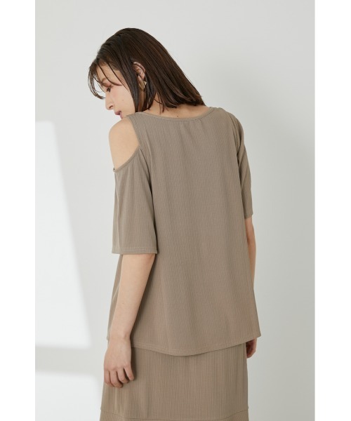 LILIDIA（リリディア）の「ランダムリブアシメTOP（Tシャツ/カットソー・レディース・ライトブラウン/ブラック/ピンク・SMALL/MEDIUM）」の11枚目の写真