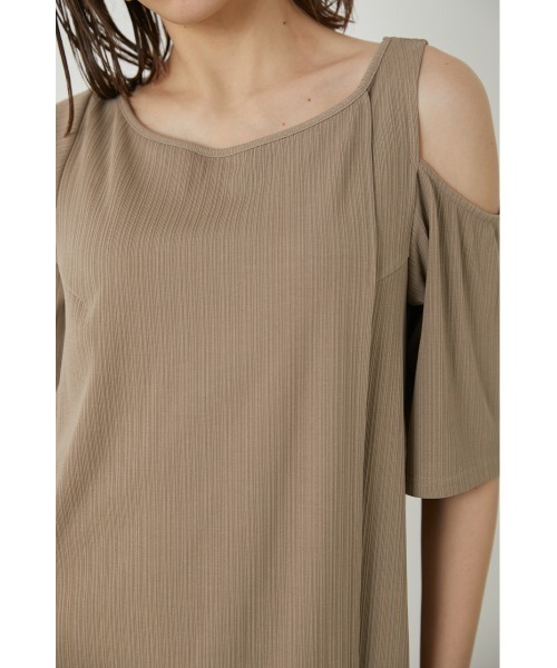 LILIDIA（リリディア）の「ランダムリブアシメTOP（Tシャツ/カットソー・レディース・ライトブラウン/ブラック/ピンク・SMALL/MEDIUM）」の20枚目の写真