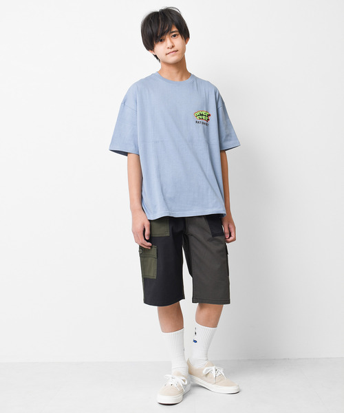 RAT EFFECT(ラットエフェクト)の「ベイカーカーゴハーフパンツ(カーゴパンツ・キッズ・チャコールグレー/ブラック/カーキ/ブラック系その他/グレー系その他/ライトベージュ・120/130/140/150/160)」の8枚目の写真