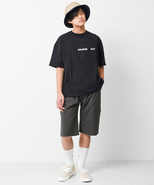 RAT EFFECT(ラットエフェクト)の「ベイカーカーゴハーフパンツ(カーゴパンツ・キッズ・チャコールグレー/ブラック/カーキ/ブラック系その他/グレー系その他/ライトベージュ・120/130/140/150/160)」の10枚目の写真