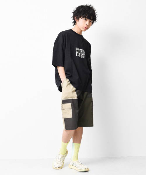 RAT EFFECT(ラットエフェクト)の「ベイカーカーゴハーフパンツ(カーゴパンツ・キッズ・チャコールグレー/ブラック/カーキ/ブラック系その他/グレー系その他/ライトベージュ・120/130/140/150/160)」の12枚目の写真