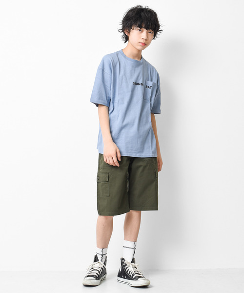 RAT EFFECT(ラットエフェクト)の「ベイカーカーゴハーフパンツ(カーゴパンツ・キッズ・チャコールグレー/ブラック/カーキ/ブラック系その他/グレー系その他/ライトベージュ・120/130/140/150/160)」の15枚目の写真