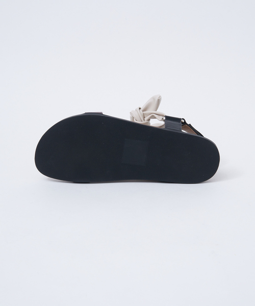 Au BANNISTER(オゥバニスター)の「【WEB限定】軽量/厚底 リボン スポーツ サンダル(サンダル・レディース・ホワイト/ブラック/ピンクベージュ/その他・S/M/L)」の12枚目の写真