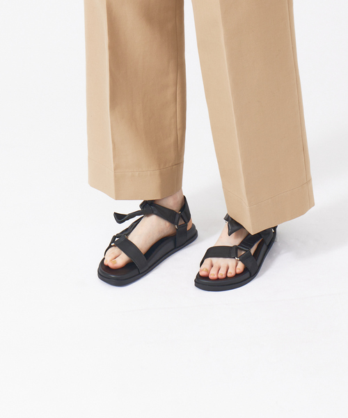 Au BANNISTER(オゥバニスター)の「【WEB限定】軽量/厚底 リボン スポーツ サンダル(サンダル・レディース・ホワイト/ブラック/ピンクベージュ/その他・S/M/L)」の20枚目の写真