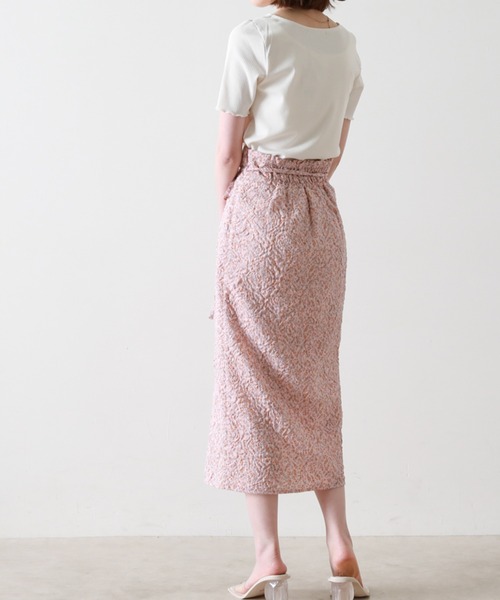 Cheek(チーク)の「【サイズ展開あり】花柄タイトスリットスカート(スカート・レディース・ブラック/ピンク/アイボリー・SMALL/MEDIUM)」の10枚目の写真