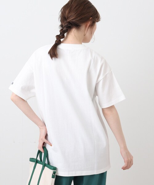 DRESKIP（ドレスキップ）の「◆【wrangler(ラングラー)別注】 カレッジTシャツ（Tシャツ/カットソー・レディース・チャコールグレー/オフホワイト/ダークオレンジ・00）」の6枚目の写真