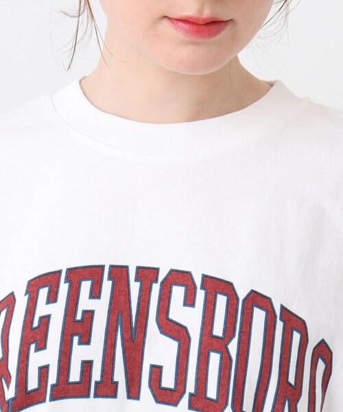 DRESKIP（ドレスキップ）の「◆【wrangler(ラングラー)別注】 カレッジTシャツ（Tシャツ/カットソー・レディース・チャコールグレー/オフホワイト/ダークオレンジ・00）」の7枚目の写真