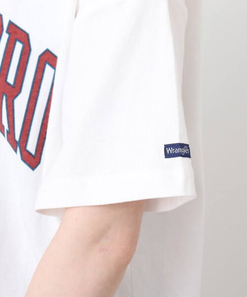 DRESKIP（ドレスキップ）の「◆【wrangler(ラングラー)別注】 カレッジTシャツ（Tシャツ/カットソー・レディース・チャコールグレー/オフホワイト/ダークオレンジ・00）」の8枚目の写真