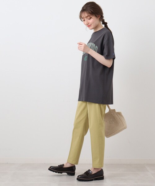 DRESKIP（ドレスキップ）の「◆【wrangler(ラングラー)別注】 カレッジTシャツ（Tシャツ/カットソー・レディース・チャコールグレー/オフホワイト/ダークオレンジ・00）」の16枚目の写真