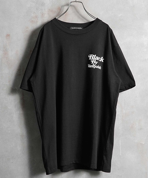 BLACK by VANQUISH(ブラックバイバンキッシュ)の「バック ロゴプリント 半袖 Tシャツ ブラック(Tシャツ/カットソー・メンズ・ブラック・M/L/XL)」の10枚目の写真
