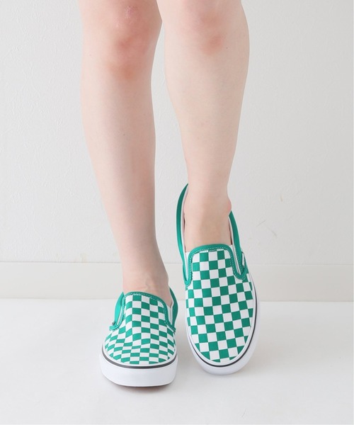 VANS（バンズ）の「【VANS / バンズ】Classic Slip-On（スリッポン・レディース・オレンジ/グリーン・23cm/24cm/25cm）」の6枚目の写真