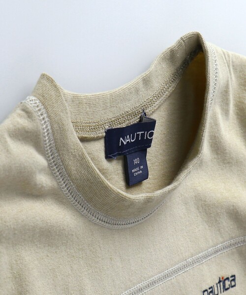 NAUTICA（ノーティカ）の「【NAUTICA/ノーティカ/吸水速乾】配色ステッチ半袖Tシャツ（Tシャツ/カットソー・キッズ・グリーン/ベージュ/チャコールグレー/パープル・120/130/140/150）」の5枚目の写真