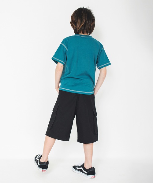 NAUTICA（ノーティカ）の「【NAUTICA/ノーティカ/吸水速乾】配色ステッチ半袖Tシャツ（Tシャツ/カットソー・キッズ・グリーン/ベージュ/チャコールグレー/パープル・120/130/140/150）」の22枚目の写真