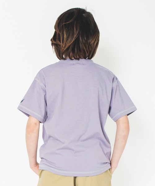 NAUTICA（ノーティカ）の「【NAUTICA/ノーティカ/吸水速乾】配色ステッチ半袖Tシャツ（Tシャツ/カットソー・キッズ・グリーン/ベージュ/チャコールグレー/パープル・120/130/140/150）」の17枚目の写真