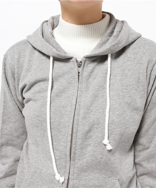 CIAOPANIC(チャオパニック)の「【CHAMPION】ZIPHOODEDSWEAT(パーカー・レディース・オフホワイト/グレー・MEDIUM)」の7枚目の写真