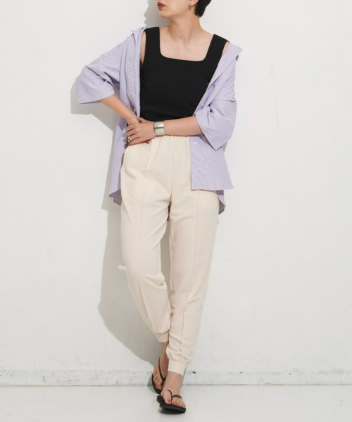 Aunt Marie's(アントマリーズ)の「カップ付きスクエアタンク(タンクトップ・レディース・ブラック/ブラウン/ベージュ・FREE)」の19枚目の写真