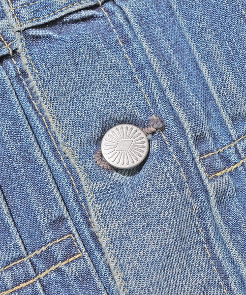 YOUNG&OLSEN The DRYGOODS STORE（ヤングアンドオルセン）の「YOUNG&OLSEN/ヤングアンドオルセン YOUNG DENIM BLOUSE デニムジャケット（デニムジャケット・レディース・ブルー・3/2）」の13枚目の写真