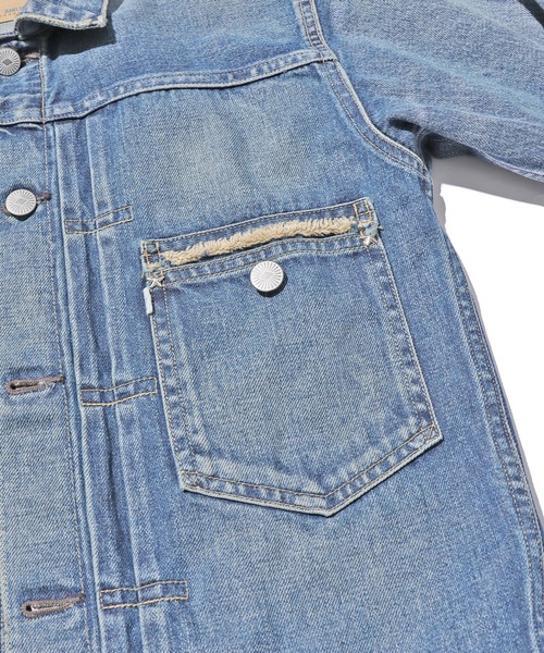 YOUNG&OLSEN The DRYGOODS STORE（ヤングアンドオルセン）の「YOUNG&OLSEN/ヤングアンドオルセン YOUNG DENIM BLOUSE デニムジャケット（デニムジャケット・レディース・ブルー・3/2）」の8枚目の写真