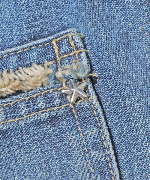 YOUNG&OLSEN The DRYGOODS STORE（ヤングアンドオルセン）の「YOUNG&OLSEN/ヤングアンドオルセン YOUNG DENIM BLOUSE デニムジャケット（デニムジャケット・レディース・ブルー・3/2）」の4枚目の写真