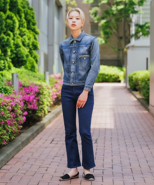 YOUNG&OLSEN The DRYGOODS STORE（ヤングアンドオルセン）の「YOUNG&OLSEN/ヤングアンドオルセン YOUNG DENIM BLOUSE デニムジャケット（デニムジャケット・レディース・ブルー・3/2）」の21枚目の写真