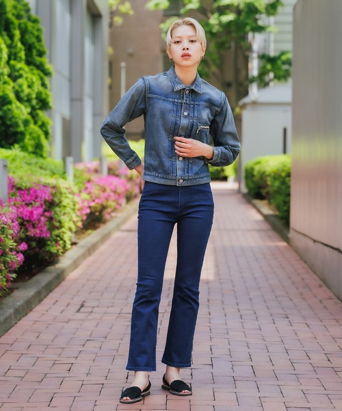 YOUNG&OLSEN The DRYGOODS STORE（ヤングアンドオルセン）の「YOUNG&OLSEN/ヤングアンドオルセン YOUNG DENIM BLOUSE デニムジャケット（デニムジャケット・レディース・ブルー・3/2）」の20枚目の写真