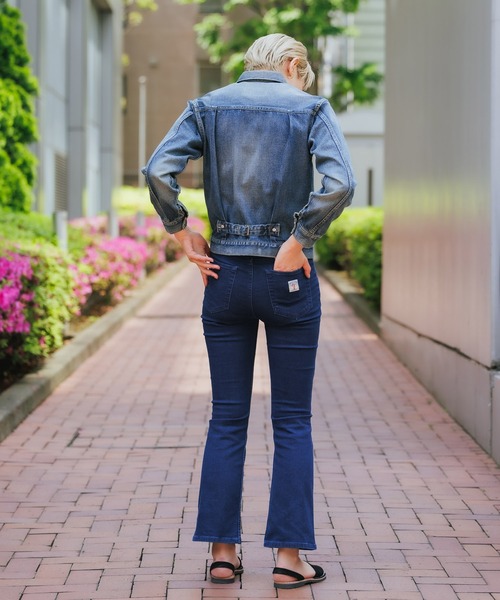 YOUNG&OLSEN The DRYGOODS STORE（ヤングアンドオルセン）の「YOUNG&OLSEN/ヤングアンドオルセン YOUNG DENIM BLOUSE デニムジャケット（デニムジャケット・レディース・ブルー・3/2）」の19枚目の写真