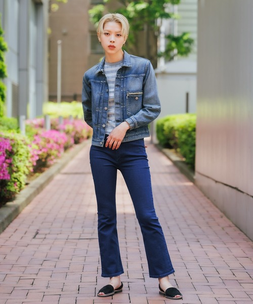 YOUNG&OLSEN The DRYGOODS STORE（ヤングアンドオルセン）の「YOUNG&OLSEN/ヤングアンドオルセン YOUNG DENIM BLOUSE デニムジャケット（デニムジャケット・レディース・ブルー・3/2）」の17枚目の写真