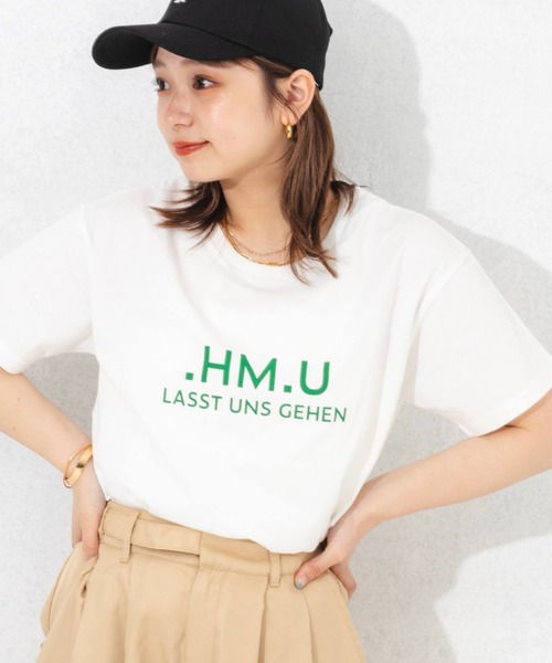 nemne store(ネンネストア)の「アソートロゴプリントTシャツ(Tシャツ/カットソー・レディース・オフホワイト/ピンク/クリーム/オートミール・フリー)」の3枚目の写真