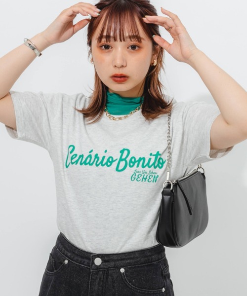 nemne store(ネンネストア)の「アソートロゴプリントTシャツ(Tシャツ/カットソー・レディース・オフホワイト/ピンク/クリーム/オートミール・フリー)」の22枚目の写真