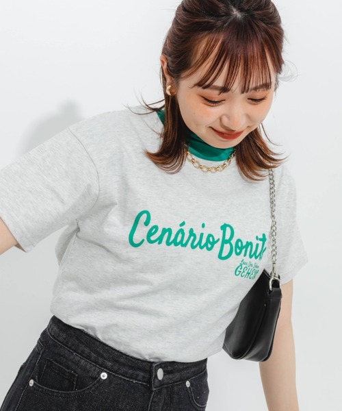 nemne store(ネンネストア)の「アソートロゴプリントTシャツ(Tシャツ/カットソー・レディース・オフホワイト/ピンク/クリーム/オートミール・フリー)」の12枚目の写真
