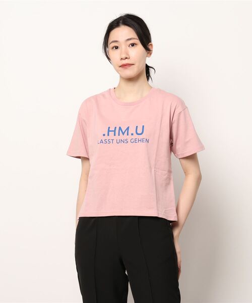 nemne store(ネンネストア)の「アソートロゴプリントTシャツ(Tシャツ/カットソー・レディース・オフホワイト/ピンク/クリーム/オートミール・フリー)」の10枚目の写真