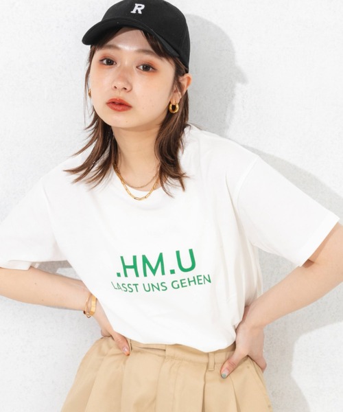 nemne store(ネンネストア)の「アソートロゴプリントTシャツ(Tシャツ/カットソー・レディース・オフホワイト/ピンク/クリーム/オートミール・フリー)」の14枚目の写真