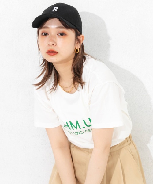 nemne store(ネンネストア)の「アソートロゴプリントTシャツ(Tシャツ/カットソー・レディース・オフホワイト/ピンク/クリーム/オートミール・フリー)」の19枚目の写真
