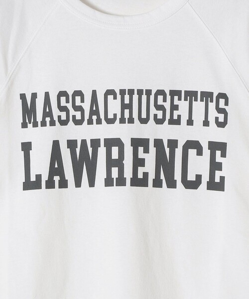 SHIPS（シップス）の「*【SHIPS別注】GoodwearラグランリブTEE◇（Tシャツ/カットソー・レディース・チャコールグレー/ライトホワイト/ベージュ/グリーン・ONE SIZE）」の6枚目の写真