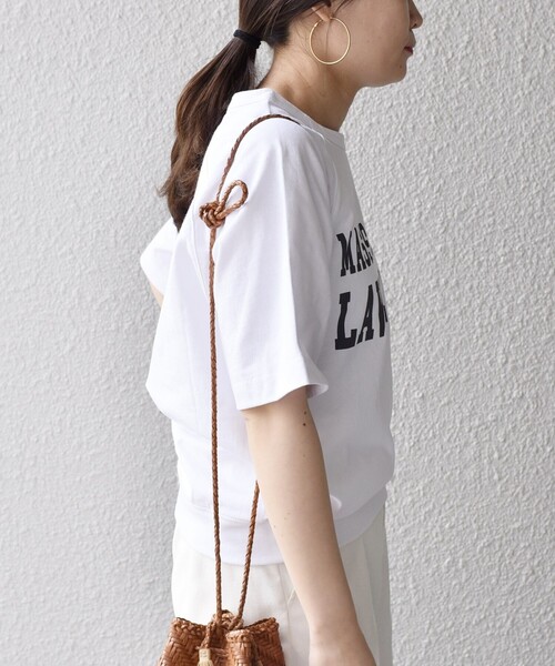 SHIPS（シップス）の「*【SHIPS別注】GoodwearラグランリブTEE◇（Tシャツ/カットソー・レディース・チャコールグレー/ライトホワイト/ベージュ/グリーン・ONE SIZE）」の19枚目の写真