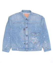 CLAMP（クランプ）の「CLAMP/クランプ/NO2 DENIM JKT T-BACK with paint/ナンバー２デニムティーバック ペイント（ブルゾン・メンズ）」