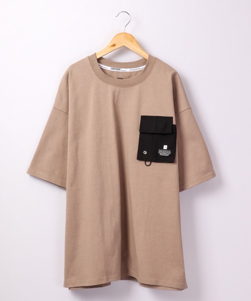 FLASH PACKER(フラッシュパッカー)の「FLASH PACKER ヘビーオンス半袖TEE(Tシャツ/カットソー・メンズ・グレイッシュベージュ/ホワイト/ブラック・M/XL/L/S)」の5枚目の写真