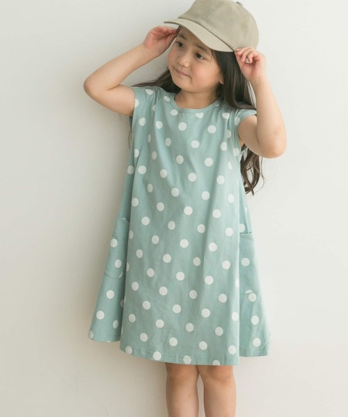 URBAN RESEARCH DOORS（アーバンリサーチドアーズ）の「ドットプリントフレアワンピース(KIDS)（ワンピース・キッズ・オレンジ系その他/ブルー系その他・105/120/135）」の3枚目の写真